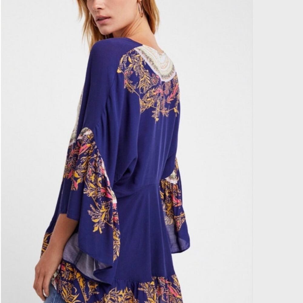 Free People Sunset Dreams Printed Tunic Sz XS - Picture 8 of 13